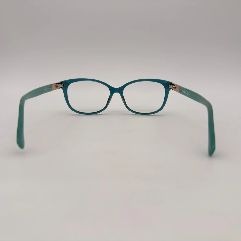 MaxMara MM1209 V7T Teal Translucent Optical Eyeglass Frames 53-16